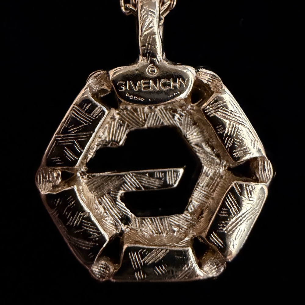 Givenchy with Baguette Crystal G Gold Necklace - Picture 7 of 7